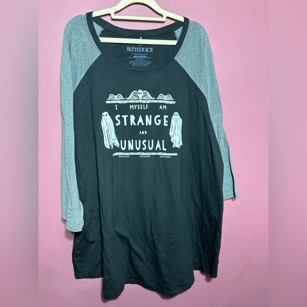 Torrid Beetlejuice Strange and Unusual Shirt NWoT